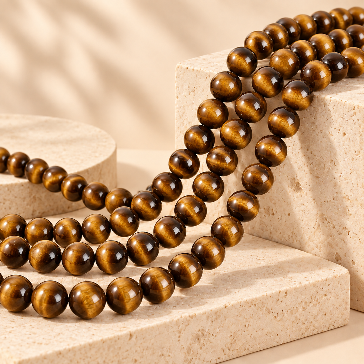 Golden brown tiger eye bead strands for wholesale jewelry making