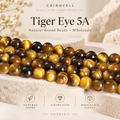 CAIRNVELL natural tiger eye 5A round beads wholesale hero image